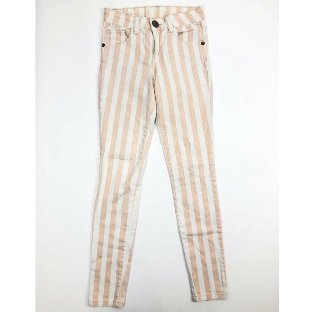 FARM RIO || Cream & Ivory Striped Skinny Jeans 🏷️